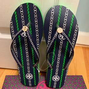 Tory Burch Flip Flops Size 8 NEW